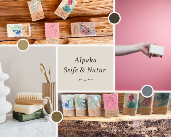 Alpaka Seifen Seife Naturkosmetik Naturprodukt Kreatin Alpakawolle Bühlertal Alpakas Bellapaca Shop