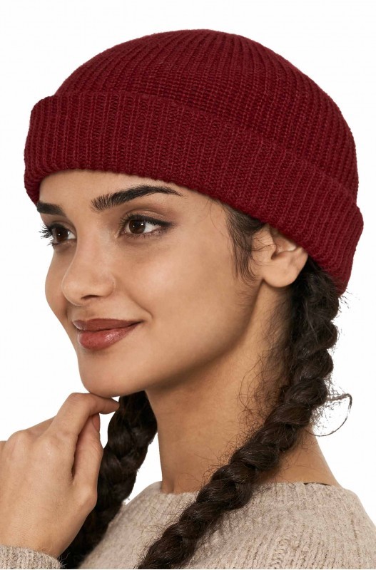 Alpaka Mütze Ripp - trendige Beanie Mütze in verschiedenen Farben
